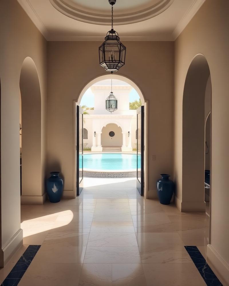 Archway to pool